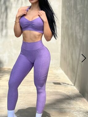 Bombshell Sportswear Purple High-Waist Pocket Leggings